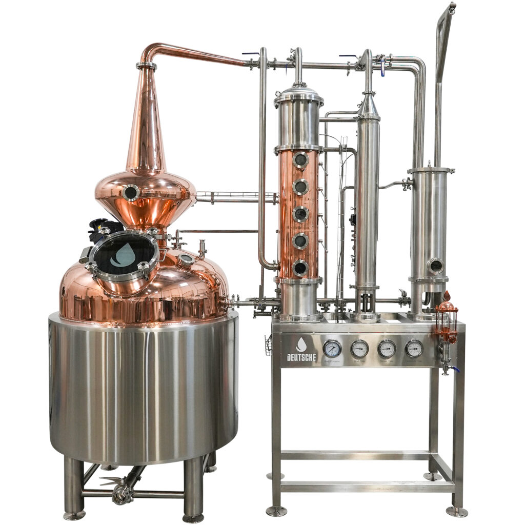 new custom hybrid pot still designed by Deutsche Beverage + Process