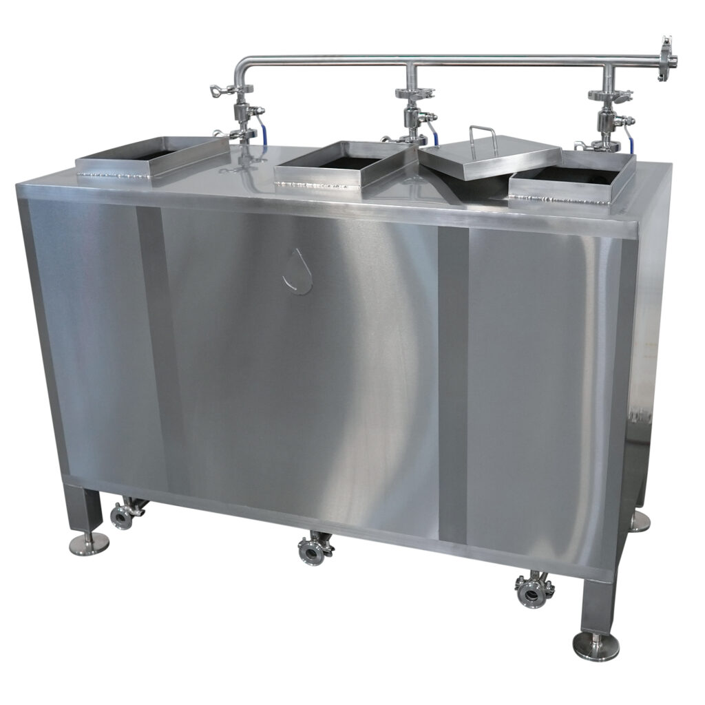 collection tank for distilled spirits
