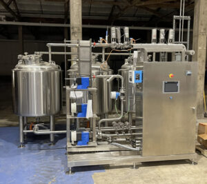 cip system in a beverage production facility