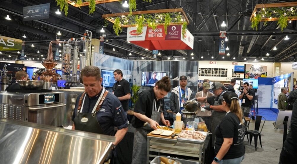 Middelby equipment being demonstrated at a trade show